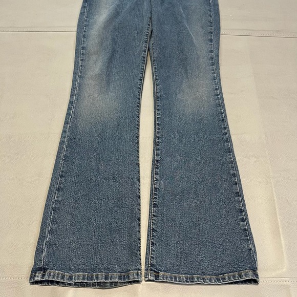 VTG Y2K Levis 518 Superlow‎ Boot Blue Jean Women Wide Leg 10/9M/30x31 Flare-3812 - Picture 2 of 11